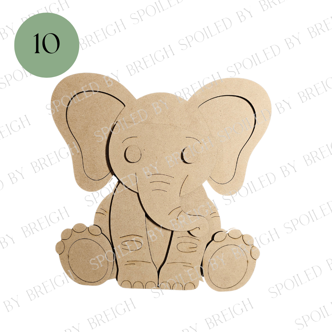 Interchangeable Hat Animal Sitter -Elephant