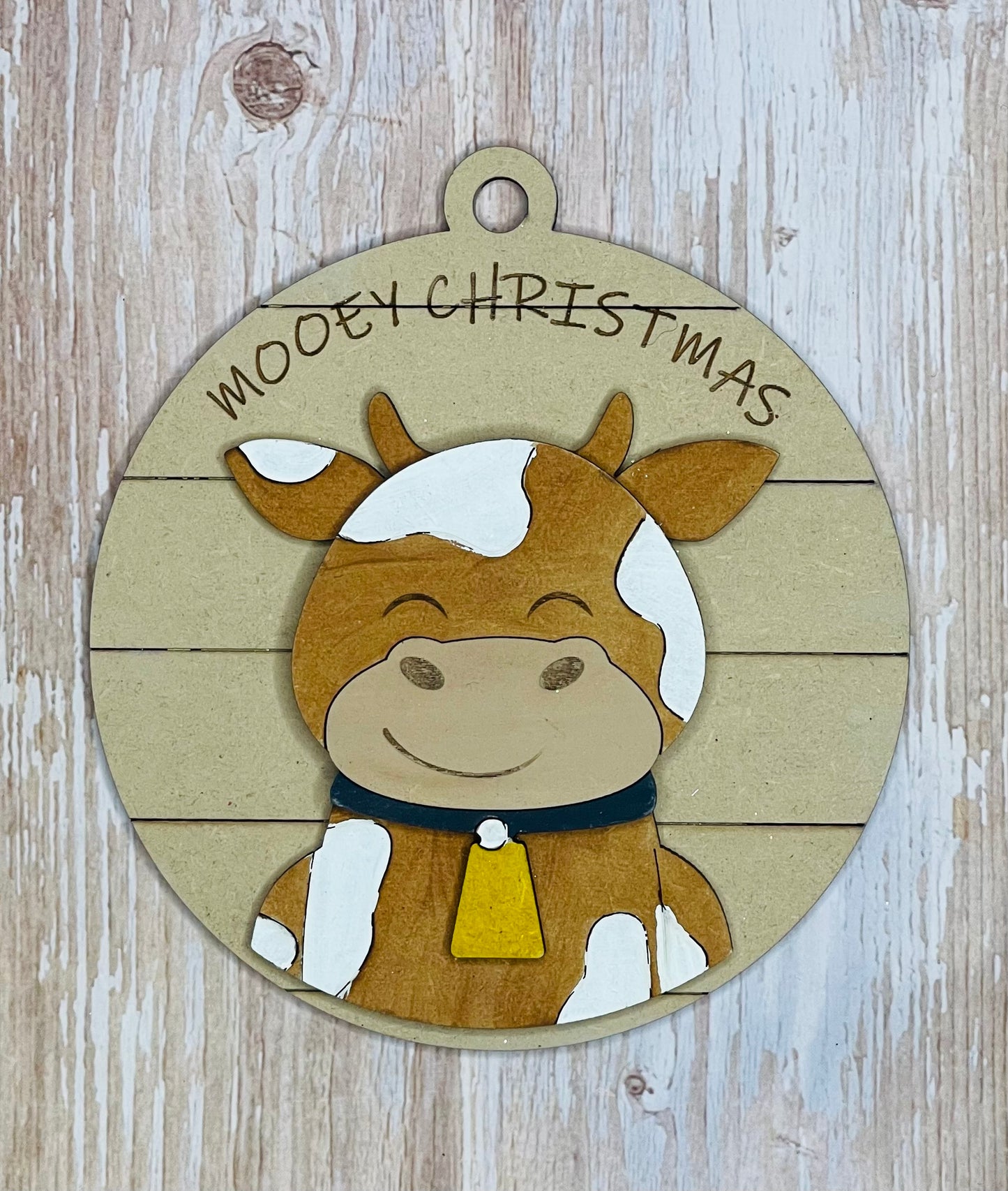 Farmhouse cow Ornament