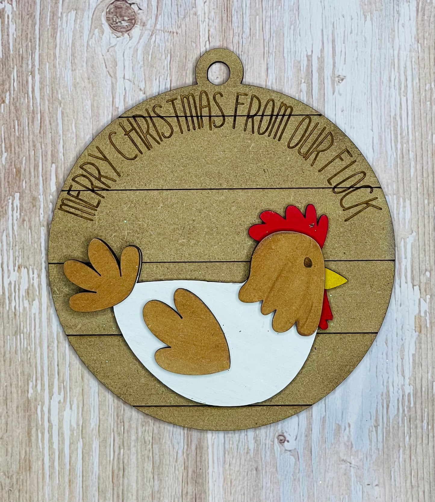 Farmhouse Rooster Ornament