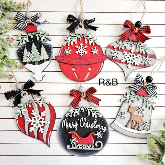 Jingle Bell 6 pk Ornaments