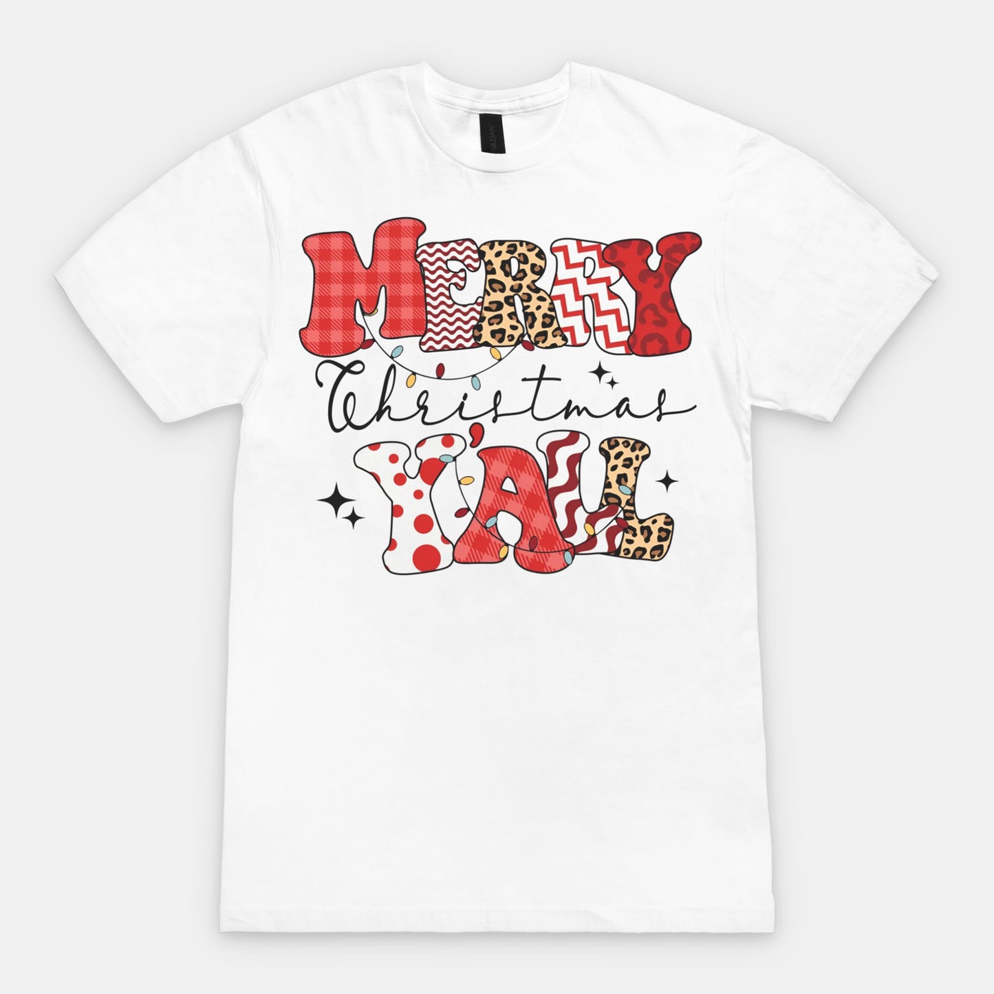 Merry Christmas Y'all Tee- Red