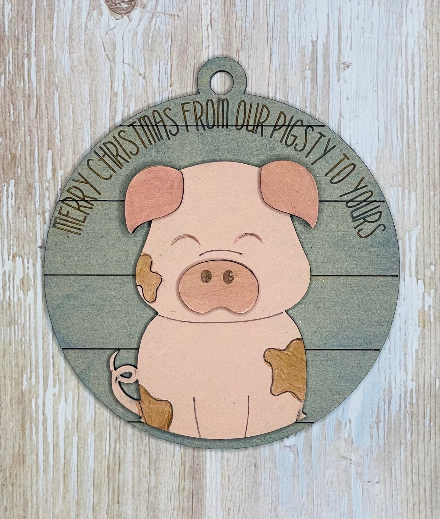 Farmhouse Pig Ornament