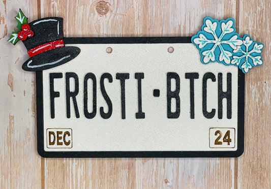 Frosty Bich plate Ornament