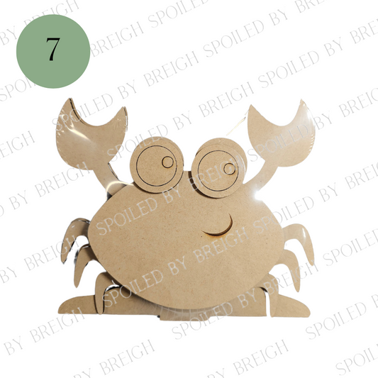 Interchangeable Hat Animal Sitter -Crab