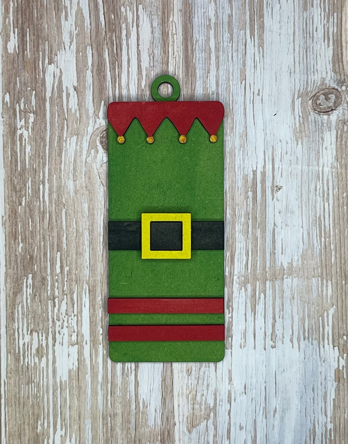 Rectangular Elf Ornament