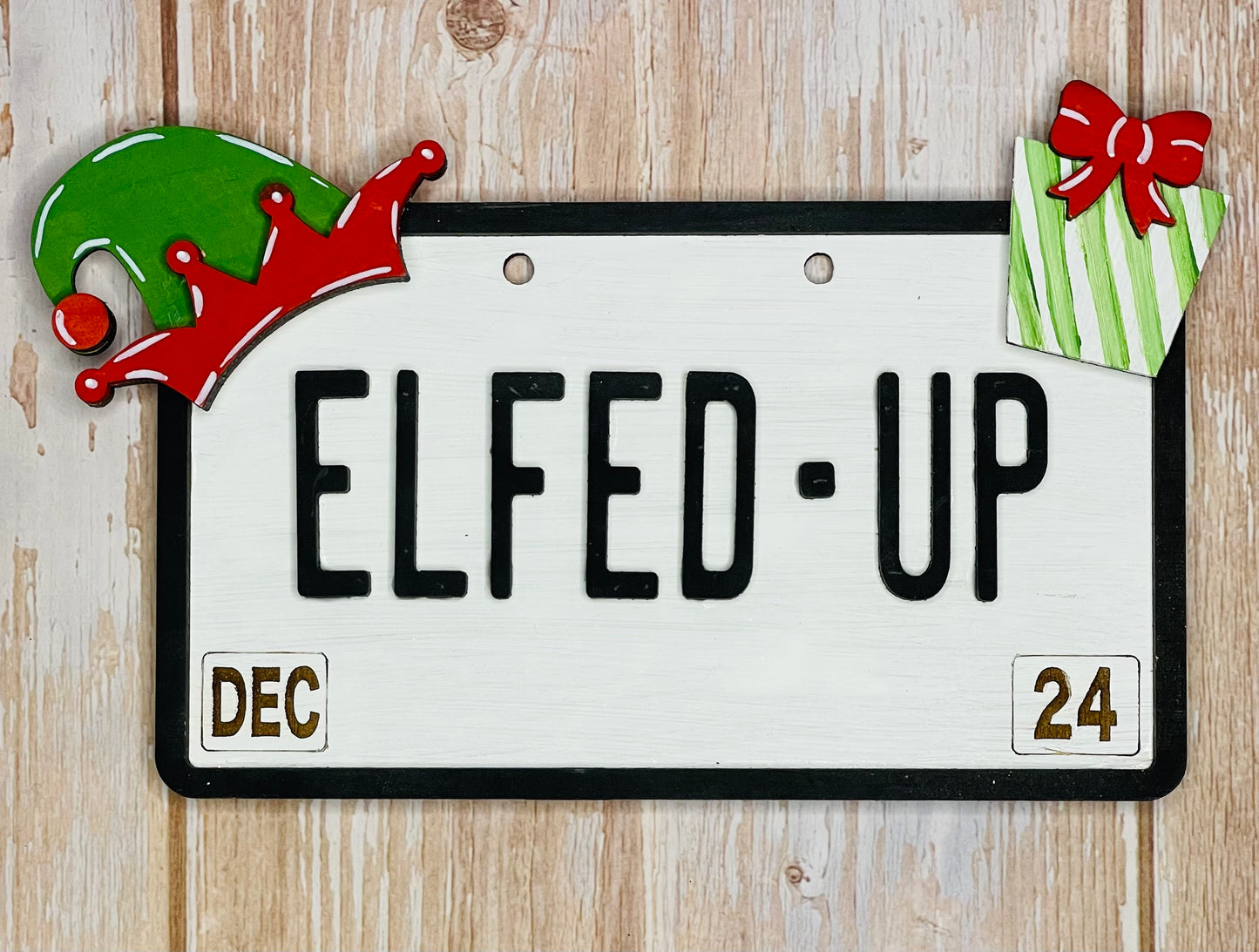 Elfed Up plate Ornament