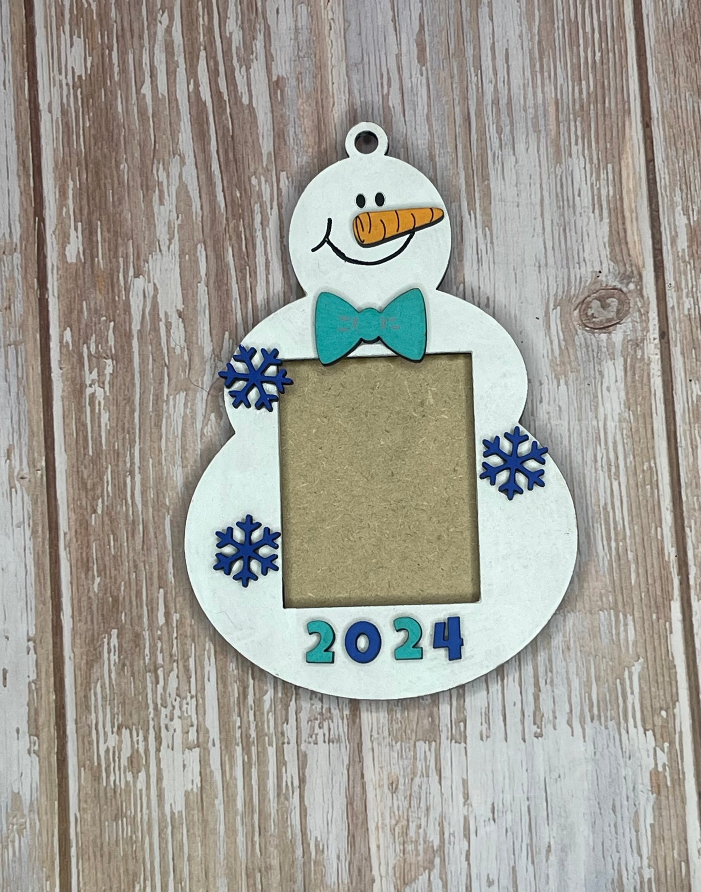 Snowman photo Ornament