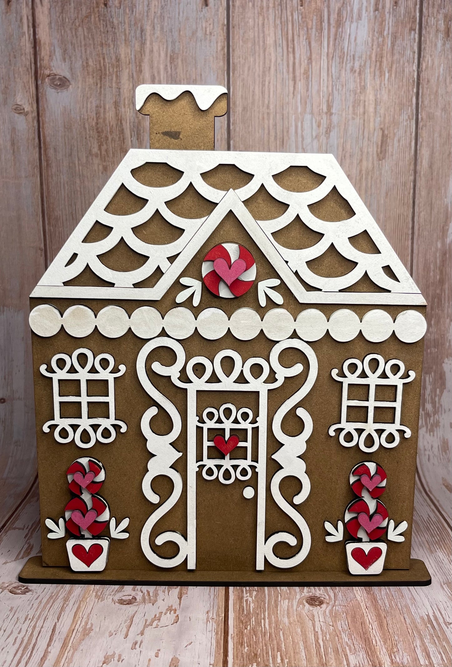 Large Gingerbread house shelf sitter