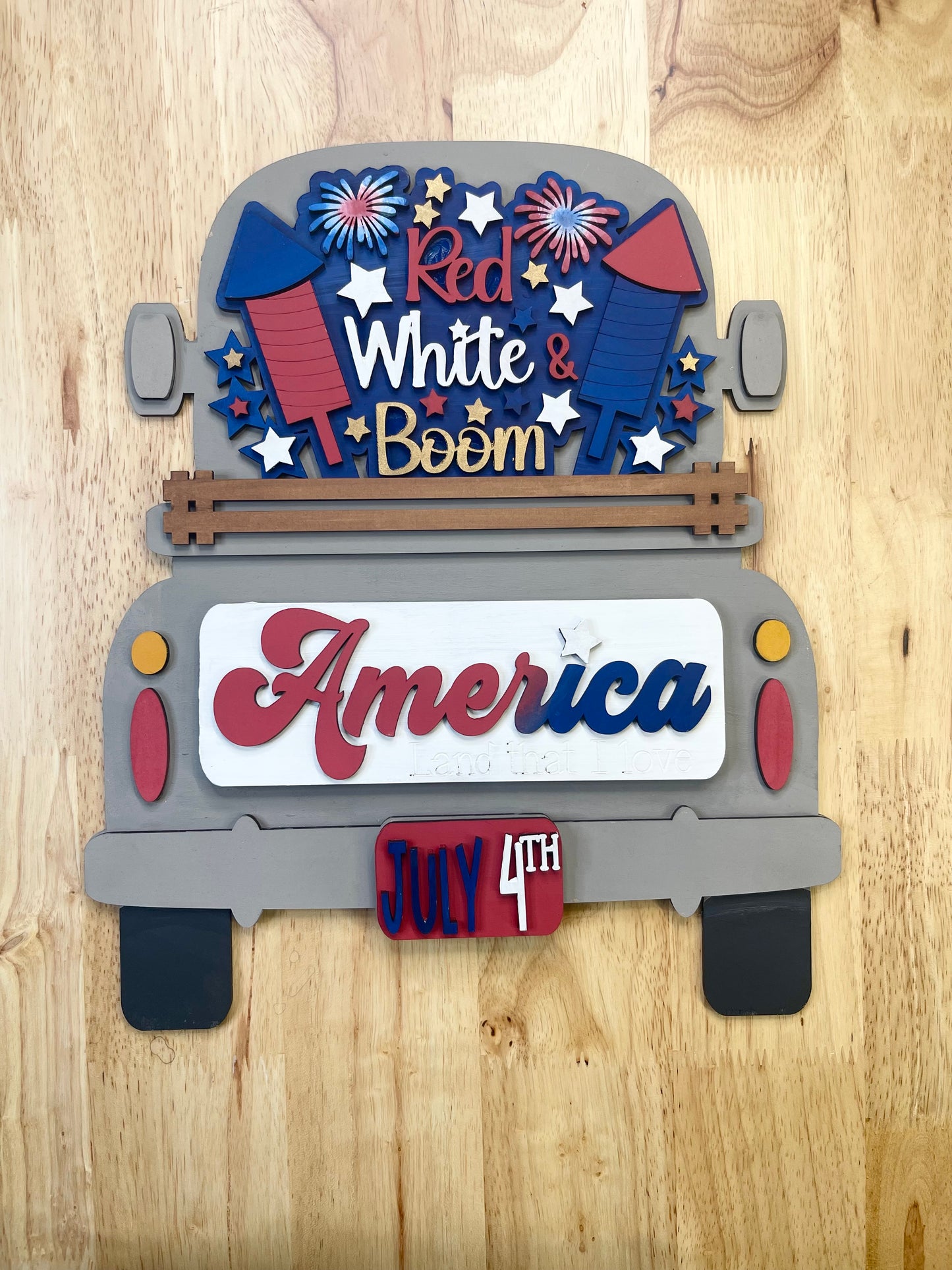 Patriotic truck add on