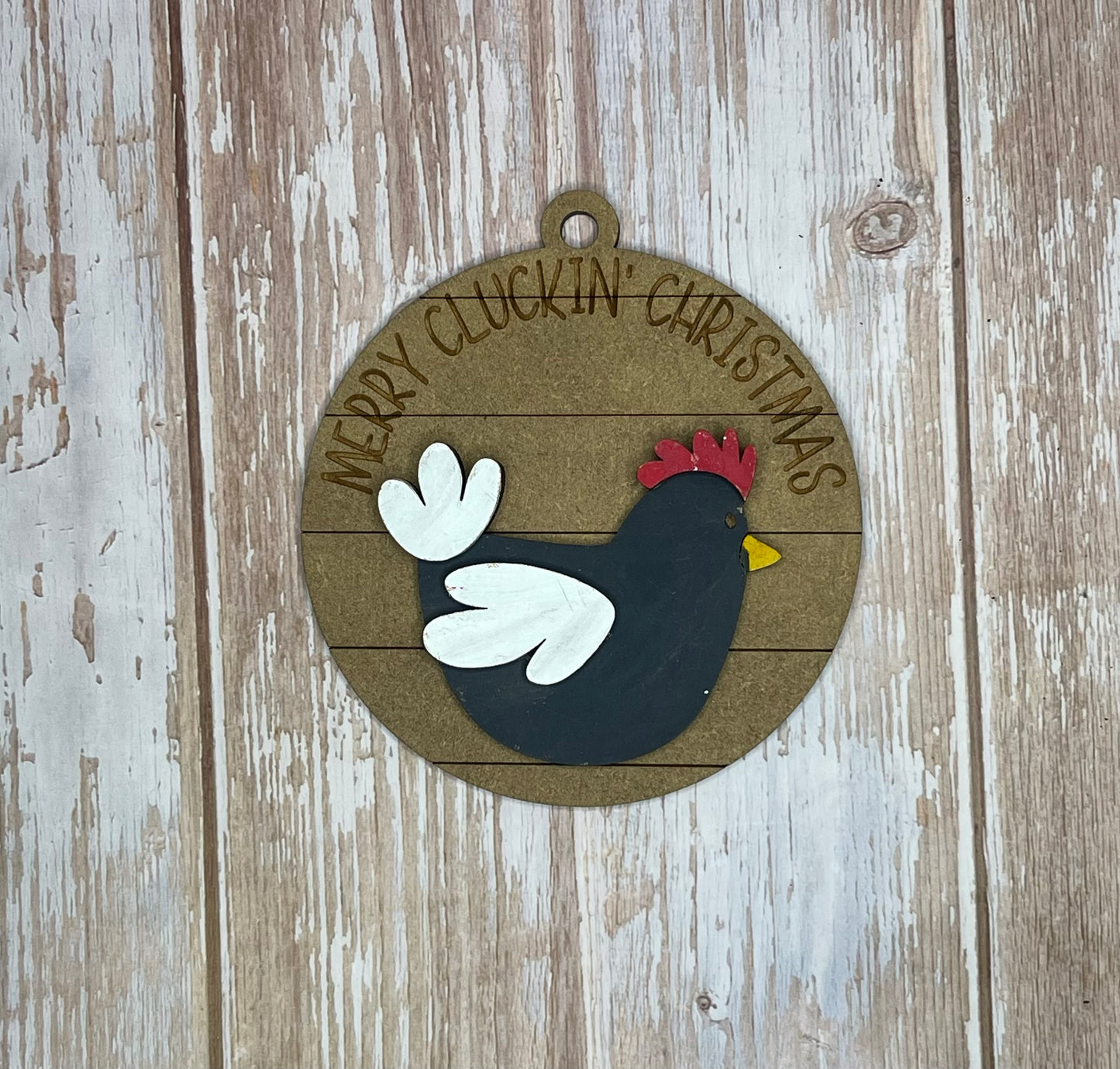 Farmhouse chicken Ornament