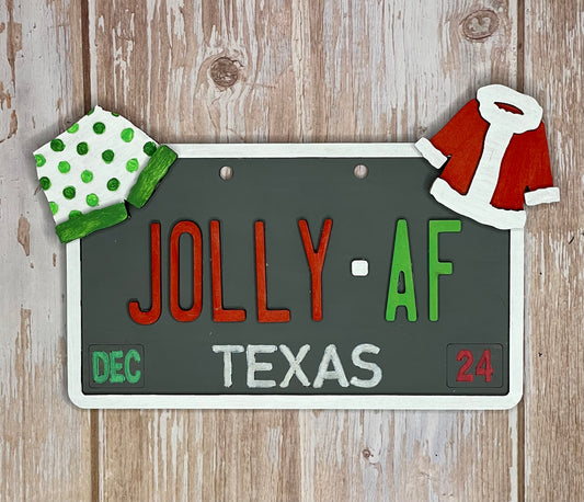 Jolly AF plate Ornament