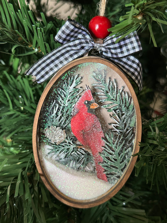 3D Cardinal ornament