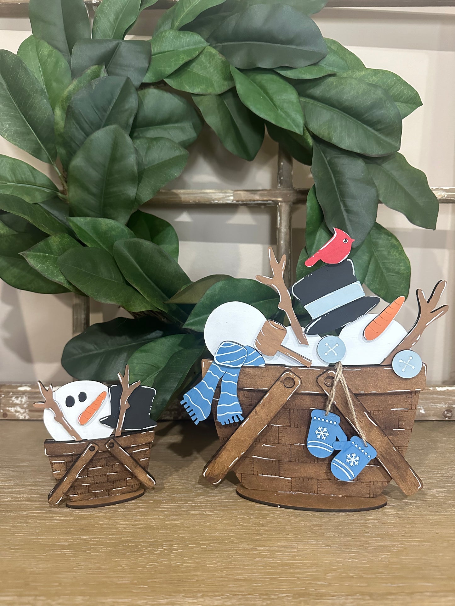 Basket Insert - Snowman