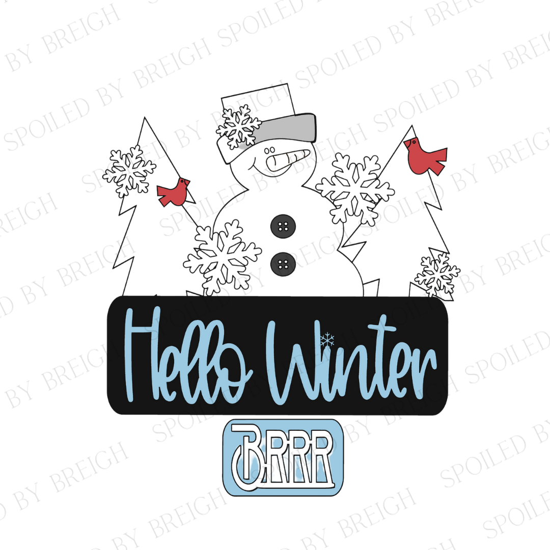 Hello winter snowman add-on