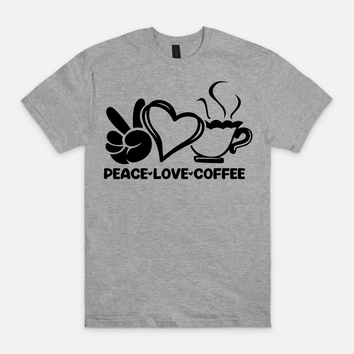 Peace Love and Coffee Tee