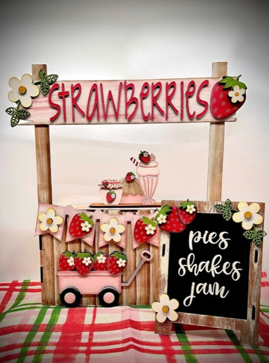 Strawberries Market Stand Interchangeable