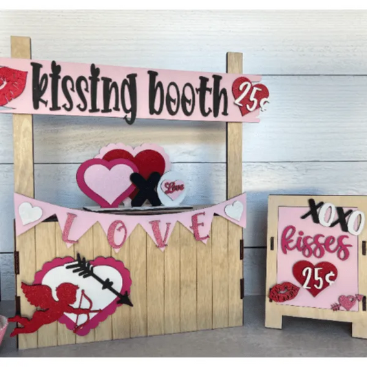 Valentine’s Day Kissing Booth Market Stand Interchangeable